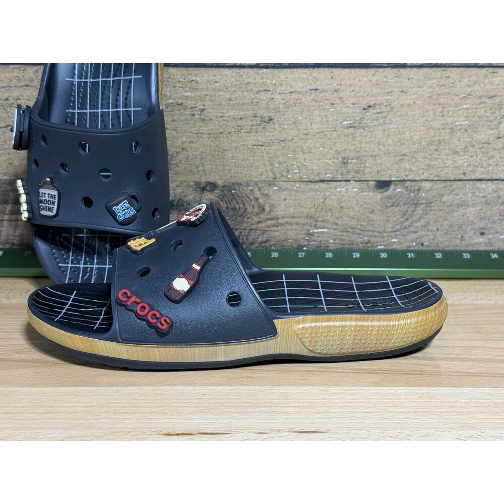 NEW rare Luke Combs Crocs Classic Bootlegger Slides Size: M10/W12 - Picture 6 of 14